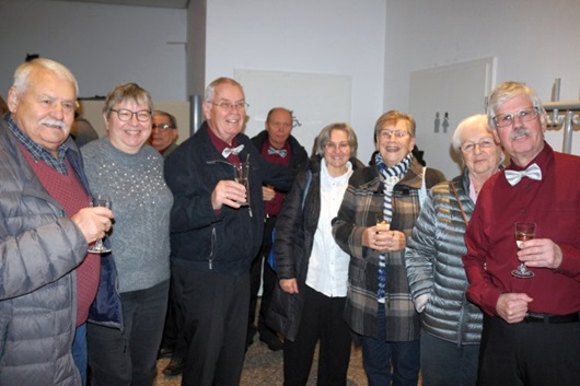freuedige stimmung nach dem konzert des liederkranz ludwigshafen-Oppau